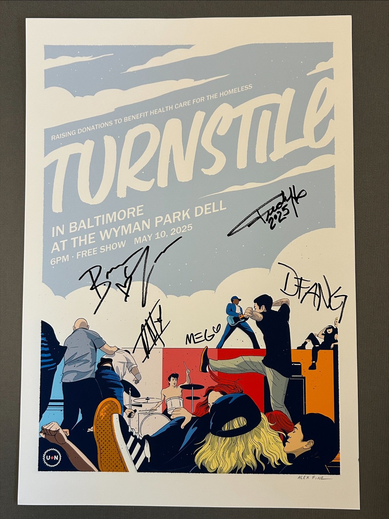 Signed Turnstile Poster